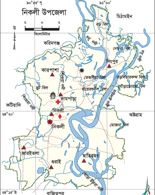 নানা সমস্যায় জর্জরিত নিকলীর হাট বাজার