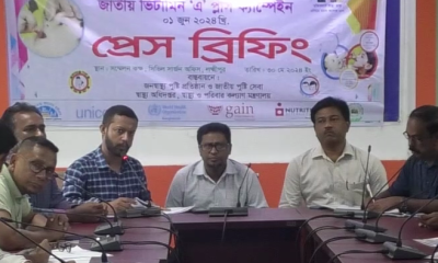 লক্ষ্মীপুরে প্রায় ৩ লাখ শিশু পাবে ভিটামিন ‍‍`এ‍‍` প্লাস ক্যাপসুল